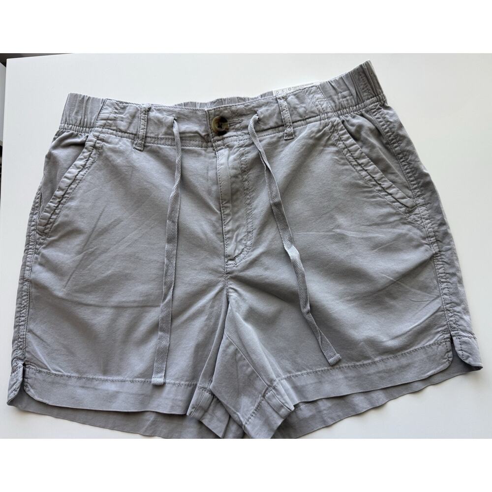 NWT Sonoma Women's Gray Chino Shorts S Mid Rise 5" Inseam Pockets Outdoors